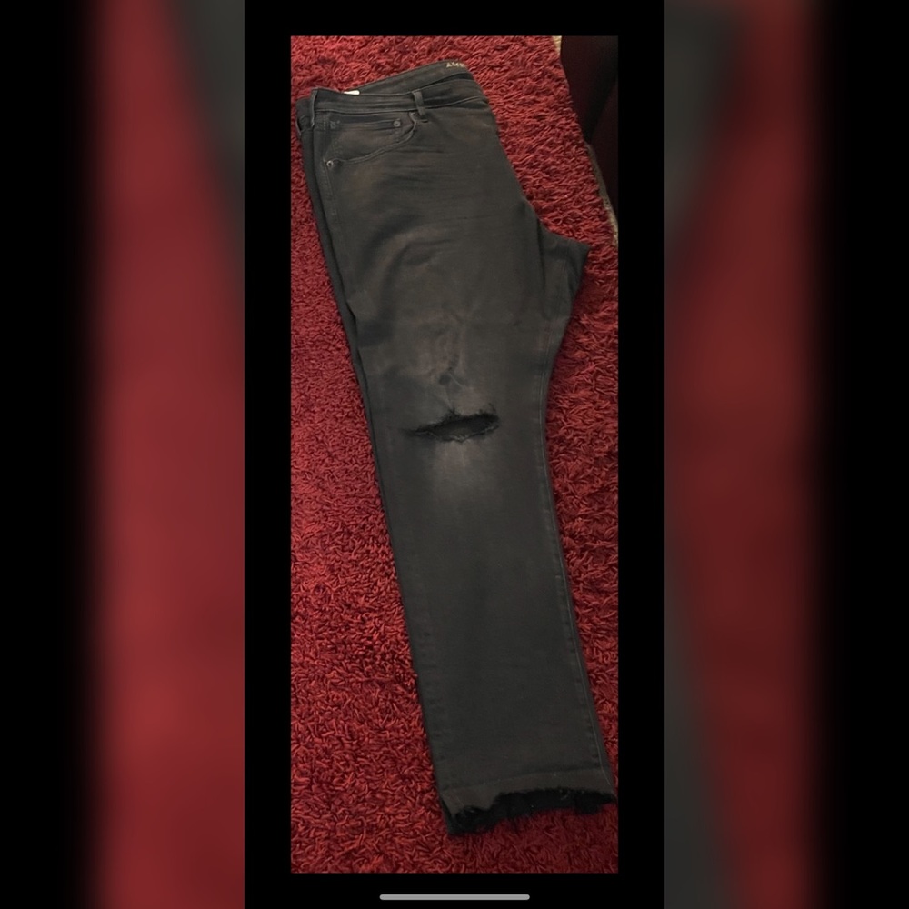 Faded Black Denim Jeans